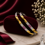 Crimson Twist Dual-Tone Bangles JL
