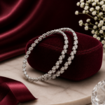 Heartline Spark Silver Bangles JL