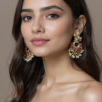 Kundan-earrings-with-jhumkas