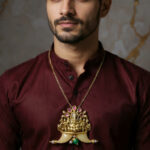 Tiger Nail with Ganesha Pendant for Men