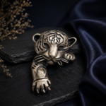 925 Silver Tiger Cub Brooch JL