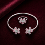 Blush Bloom Bracelet & Ring Combo JL