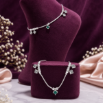Emerald Accent Green Charm Anklet JL
