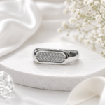 Premium Textured Silver Ring JL
