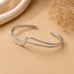 Men’s Aero Minimal Open Cuff Kada Bracelet Jl