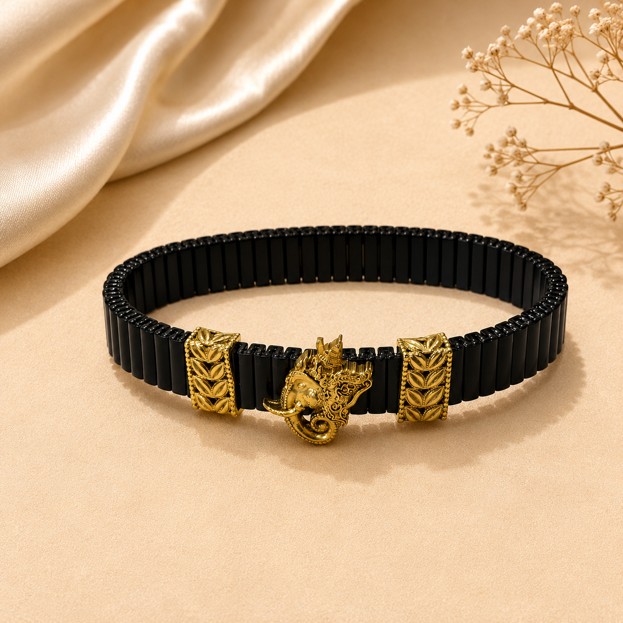 Men’s Vighnesh Gold Tone Silver Bracelet JL