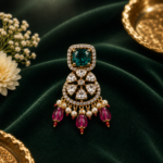 Royal Green Charm Pendant - 925 Silver JL