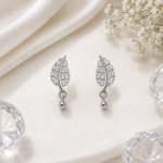 Silver Leaf Stud Earrings JL