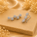 Stardust Silver Ear Cuff Earrings JL