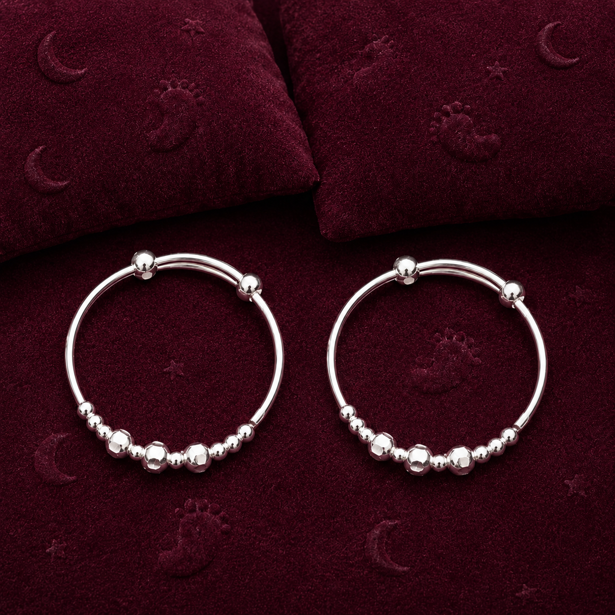 Tiny Gleam Infant Kada – 925 Sterling Silver