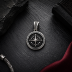 Compass Men's Locket| 925 Sterling Silver