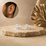 Men's Shiv Stud Earrings in 925 Sterling Silver