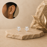 Men's Trishul Stud Earrings in 925 Sterling Silver