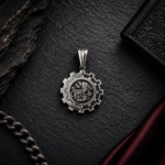 Steampunk Gear Skull Men's Locket | 925 Sterling Silver