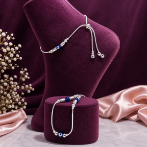 Menu Blue Evil Eye Anklet JL - Copy